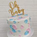 Oh Baby Gender Reveal Cake